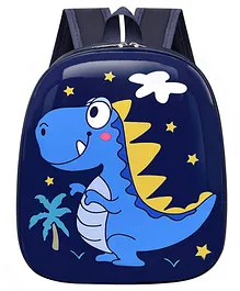 SYGA PVC Multi-Purpose Backpack Dino Print Navy Blue - Heigth 11 inches