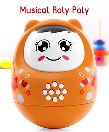 Musical Push and Shake Roly Poly (Colour May Vary)| Wobbling Bell Sounds For 8 Months+| Child Safe Material| Gifting Toy| BIS Certified