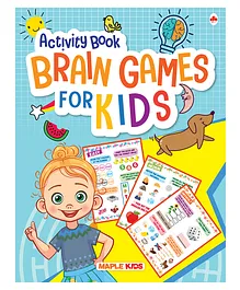 Maple Press Brain Boosting Activity Book for Kids  48 Pages