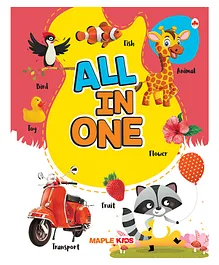 Maple Press All in One Picture Book for Kids and Early Learners Vocabulary With 500 Words On Various Topics - English