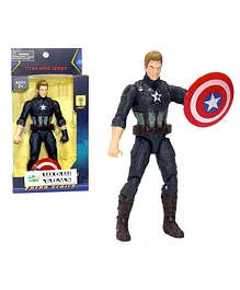 Wow Toys - Delivering Joys of Life Realistic Action Figure of Captain Shield  Super Hero Titan Seriues Multicolour - Height 18 cm