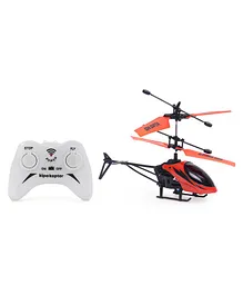 Kipa Copter Remote Controlled Helicopter With LED Lights & Helipad - Red Black