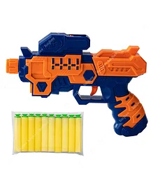 Baybee Blaster Soft Bullet Shooting Pistol Toy Gun with 10 Soft Foam Bullet Dart - Blue Yellow Orange