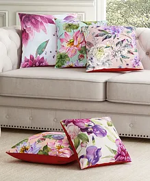 SEJ by Nisha Gupta Premium Cushion Covers Abstract Print Pack Of 5 (Color May Vary)