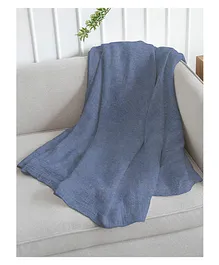 Satcap India Soft All Season Blanket - Blue