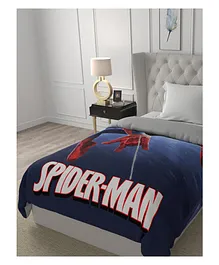 Marvel Spider Man Single Bed Cotton Comforter - Blue