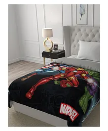 Marvel Avengers Single Bed Cotton Comforter - Blue