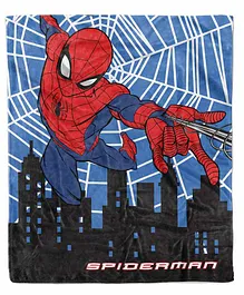 Marvel Spider Man Flannel Super Soft Kids Blanket - Blue Red
