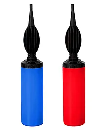 Shopperskart Balloon Manual Hand Pump For Balloon Inflation Pack of 2 - Blue Red