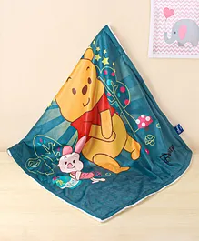 Disney Mushy Pooh Super Soft Plush Baby Blanket - Green
