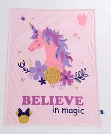 Disney Mellow Unicorn Summer Blanket - Peach