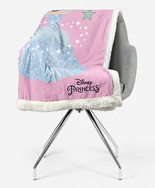 Disney Princess Mushy Soft Plush Blanket - Pink