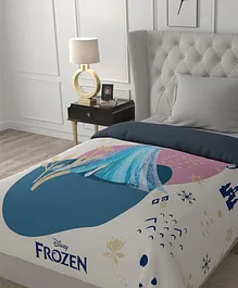 Disney Frozen Single Bed Cotton Comforter - Multicolour