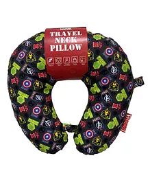 Marvel Avengers Kids Travel Neck Pillow- Black