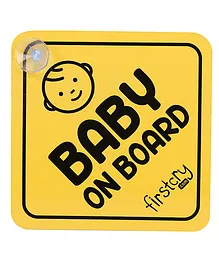 Firstcry Baby On Board Sign - Yellow