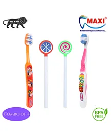 MAXI Oral Care Combo Pack of 4 - Multicolour 