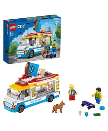 LEGO City Great Vehicles Ice-Cream Truck Toy with Skater and Dog Figure -200 Pieces