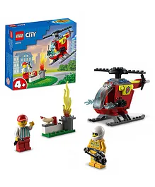 Lego City Fire Helicopter Building Kit 53 Pieces - Multi Colour