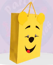 Shopperskart Pooh Theme Return Gift Paper Bag - Yellow
