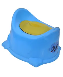 Twizzle Potty Toilet Trainer Chair With Lid And High Back Support - Blue
