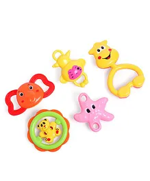 House of Kids Baby Rattles Pack of 5 - Multicolour