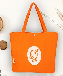 CHAKORI Bird Printed Tote Bag - Orange