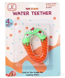 Toy Cloud Ice Cream Shape Natural Silicon Teether - Multicolour