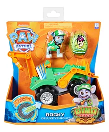 Paw Patrol Deluxe Free Wheel Rocky Rescue Vehicle - Green