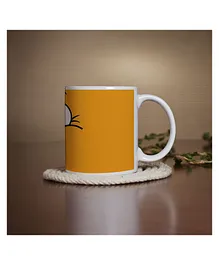 Right Gifting Ceramic Mug Cartoon Print Orange - 350 ml