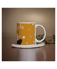 Right Gifting Ceramic Mug My Lil Panda Print Orange - 350 ml