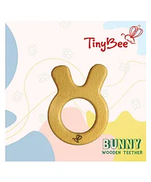 Bunny Wooden Teether  - (color may vary)