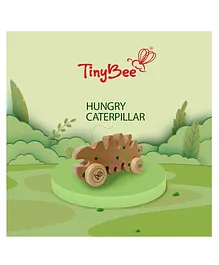 TinyBee Push & Go Toy Hungry Caterpillar - Brown