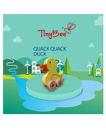 TinyBee Push & Go Toy Quack Quack Duck - Yellow