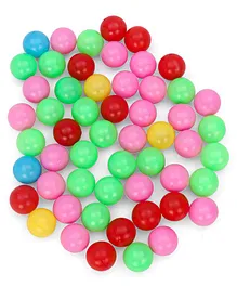 Soft Colourful Balls 55 Pieces - Multicolor
