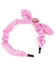 Lil Diva Minnie Mouse Chiffon Bowknot Headband - Pink