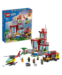 LEGO City Fire Station Building Kit 540 Pieces-60320