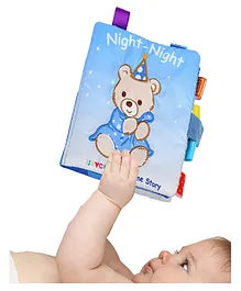 Sleepy Time Educational Learning 3D Cloth Book With Rustle Paper - English
