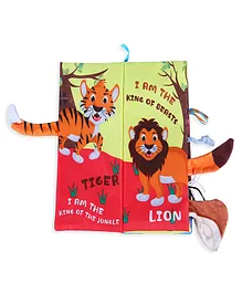 Baby Moo Forest Tail Early Children Sensory Development Interactive 3D Cloth Book With Rustle Paper Multicolour- English