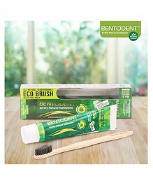 Bentodent Earthy Natural Toothpaste With Bamboo Tooth Brush - 100 gm