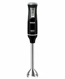 Inalsa Hand Blender Robot Inox 750S With Powerful Super Silent 750 Watt Motor| Variable Speed And Turbo Function Stainless Steel Blade & Detachable Stem- Black Silver