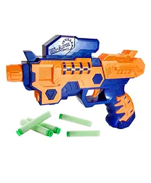 Lattice Gun Toy Blaster Soft Bullet Gun With 10 Bullet Dart - Multicolour