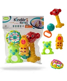 Baybee Musical Sound Rattle Set Pack of 5 - Multicolor