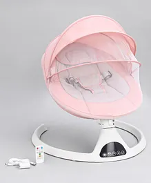 Automatic Electric Rocker With Mosquito Net - Pink