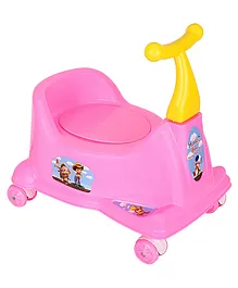 Maanit Scooter Style Baby Potty Seat with Removable Lid Bowl Potty Seat - Pink