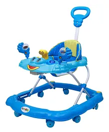 Maanit Musical 3 in 1 Walker With Parent Rod - Blue