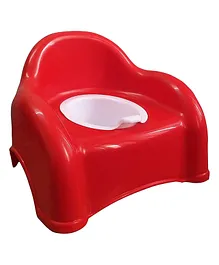 Maanit Baby Potty Seat With Removable Lid Potty Seat - Red