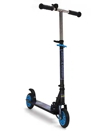 KIPA Gaming Hoot and Scoot Skate 2 Wheel Kick Scooter with Foldable & Height Adjustable Handle - Blue