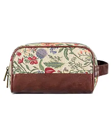 The Clownfish Flossy Multipurpose Tapestry Travel Pouch - Brown