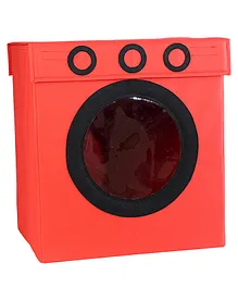 My Gift Booth Washing Machine Style Laundry Box - Red
