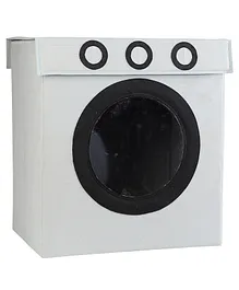 My Gift Booth Washing Machine Style Laundry Box - Grey